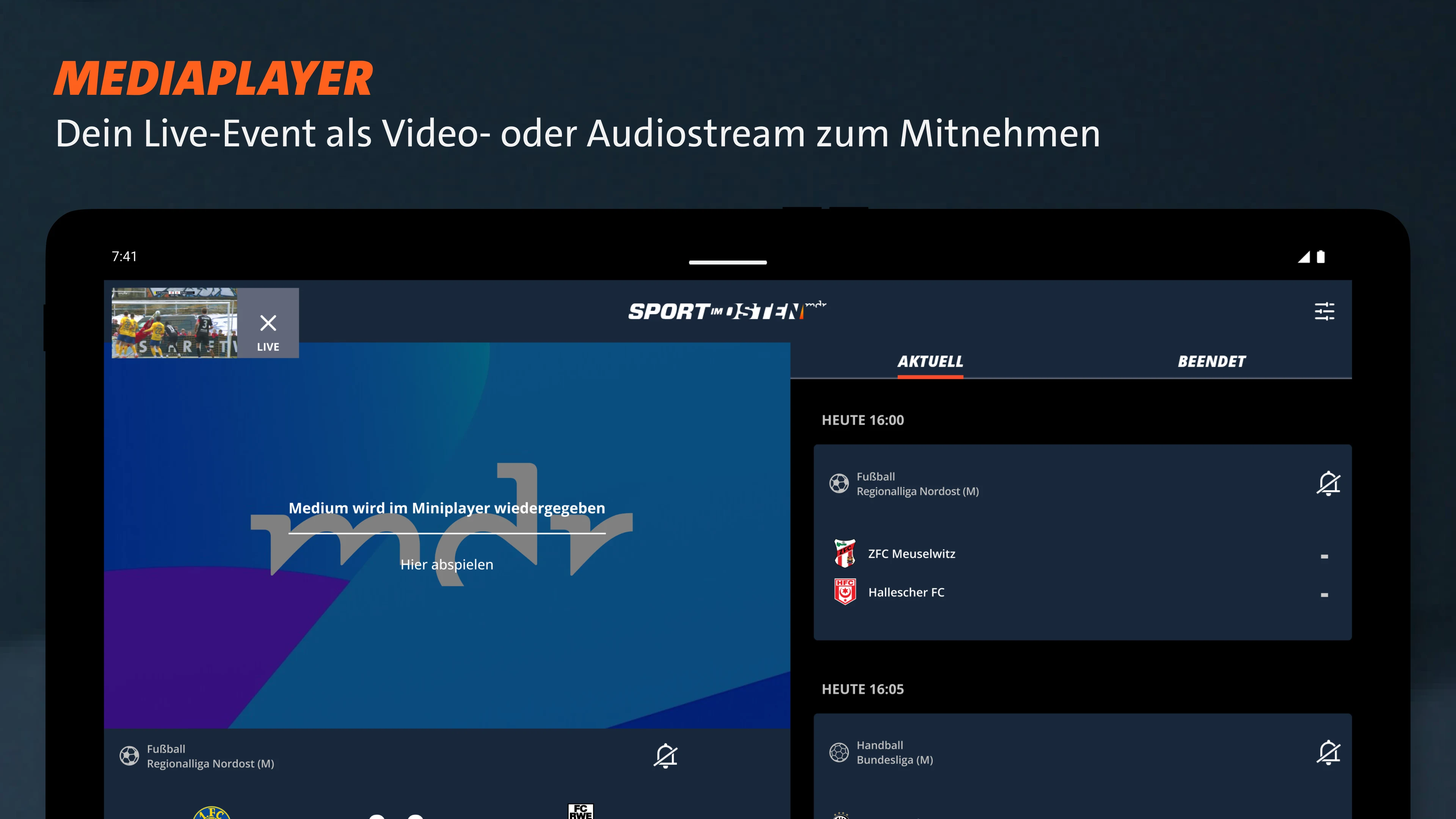 MDR Sport im Osten: Live, News screenshot